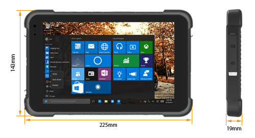Dust-proof industrial tablet Emdoor I86H Standard camera 5 mpx