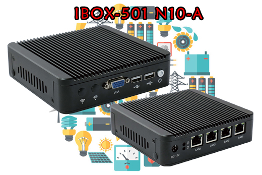 Industrial Computer Fanless MiniPC Nuc IBOX-501 N10-A