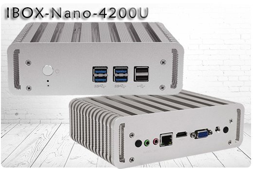 Industrial Computer Fanless Mini PC IBOX-Nano 4200U