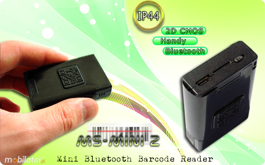 MobiScan Mini 2 Bluetooth 3.0 Skaner 1D 2D CMOS Bezprzewodowy Bluetooth 3.0 Porczny Kompatybilny Windows Android IOS mobilator.pl New Portable Devices Mobilne Skanery kodw kreskowych MINI odporny IP65