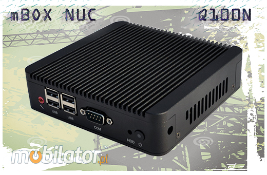 Industrial Fanless MiniPC mBOX Nuc Q100N