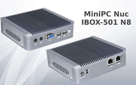 Industrial Computer Fanless MiniPC Nuc IBOX-501 N8