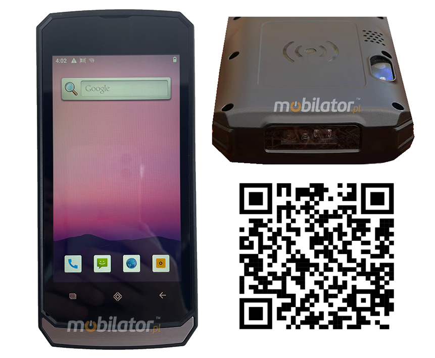 MobiPAD V20 – small data collector with NFC, LF RFID 134.2KHZ, reinforced housing, Honeywell N5703 and 2D code scanner, ideal for warehouses and wholesalers, 4GB RAM and 64GB ROM
