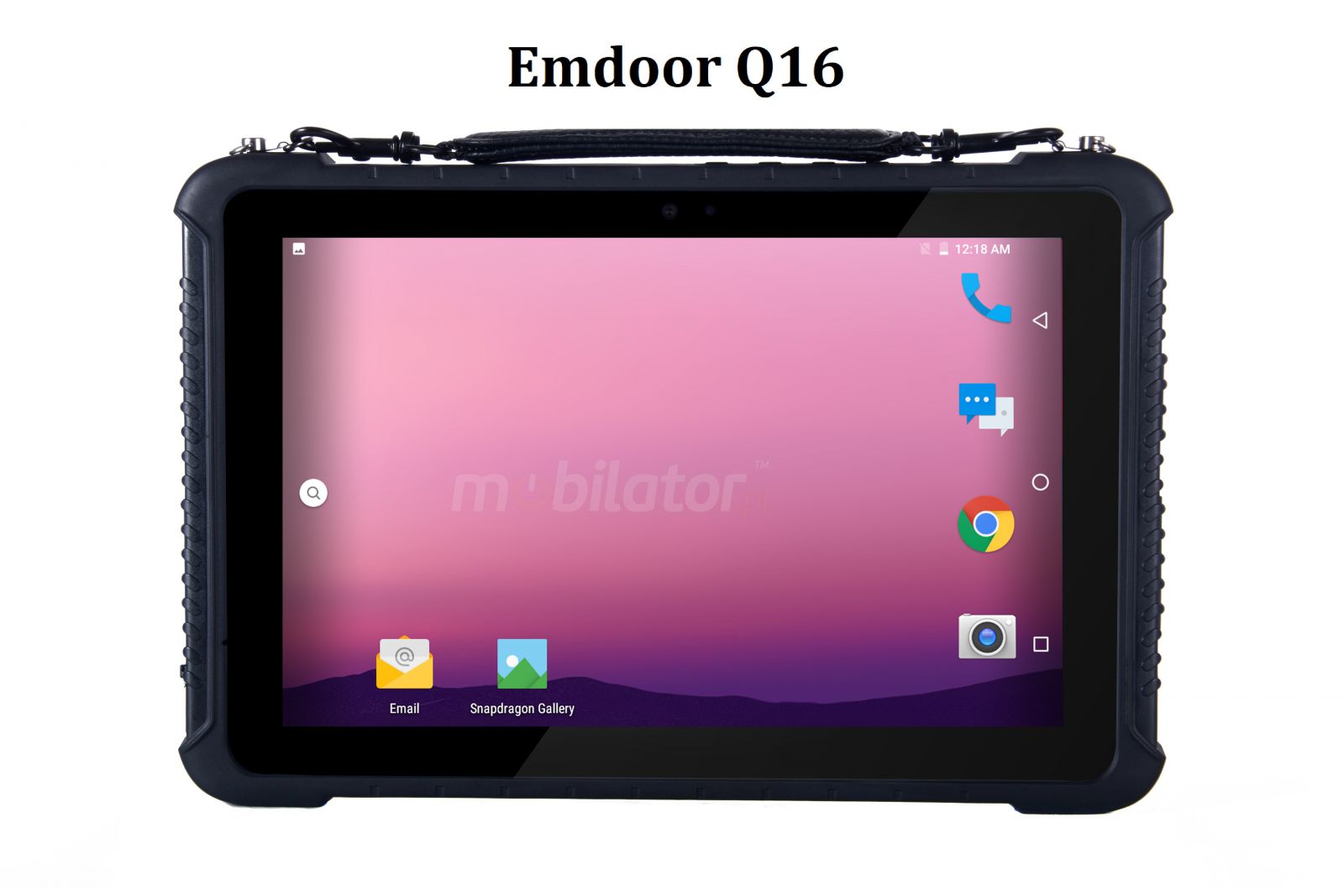 Emdoor Q16 v.3 - resistant (IP65) 10-inch tablet with 4GB RAM, 64GB hard drive, NFC and a 2D TTL code scanner 
