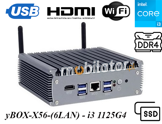  yBOX-X56-(6LAN)-I3 1125G4 v.1 industrial computer for wholesalers