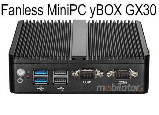 Computer Industry Fanless MiniPC yBOX GX30 - 3805U v.4 new design look mobilator fast 2 lan rj45