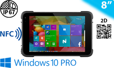 Dust-proof industrial tablet Emdoor I86H 2D NFC - Win 10 PRO