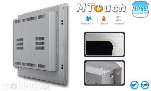 MTouch Operatorski Panel Przemyslowy MobiBOX IP65 1037U 17 Komputer panelowy Panel PC  Przemysowy komputer panelowy Ekran rezystancyjny 5 wire resistive wywietlacz 17 cali mobilator.pl New Portable Devices Windows RS-232 COM VGA HDMI Intel Celeron 