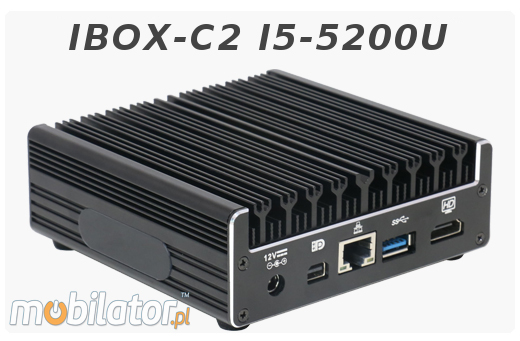 Industrial Computer Fanless MiniPC Nuc IBOX-C2 I5-5200U