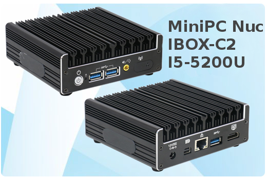Industrial Computer Fanless MiniPC Nuc IBOX-C2 I5-5200