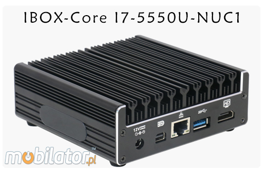 Industrial Computer Fanless MiniPC IBOX-Core I7-5550U-NUC1