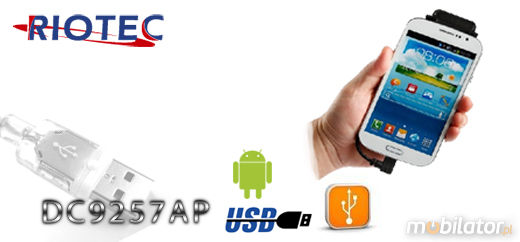 Mini czytnik Barcode 1D RIOTEC DC-9250 MicroUSB  Skaner 1D  Porczny Kompatybilny Android mobilator.pl New Portable Devices Mobilne Skanery kodw kreskowych MINI OTG 