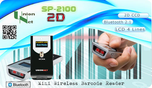 UnionNET  SP-2100 2D CCP Bluetooth  SP2100 Scanner 2D Area Imager Wireless Bluetooth 2.1 Handy   Compatibile Windows Android IOS mobilator.pl New Portable Devices Mobile Barcode Reader  MINI Display QR
