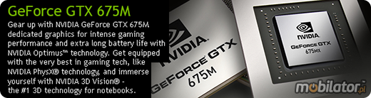 Clevo P370EM nVidia GeForce GTX 675M