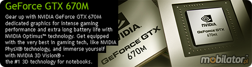 Clevo P370EM nVidia GeForce GTX 670M