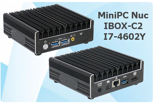 Industrial Computer Fanless MiniPC Nuc IBOX-C2 I7-4602Y