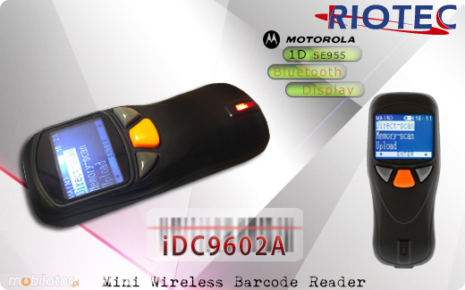 RIOTEC Mini czytnik 1D 2D Bluetooth 1.0 Riotec iDC95xx Skaner 1D CCD Bezprzewodowy Bluetooth Porczny MobiSCAN  Kompatybilny Windows Android IOS mobilator.pl New Portable Devices Mobilne Skanery kodw kreskowych MINI