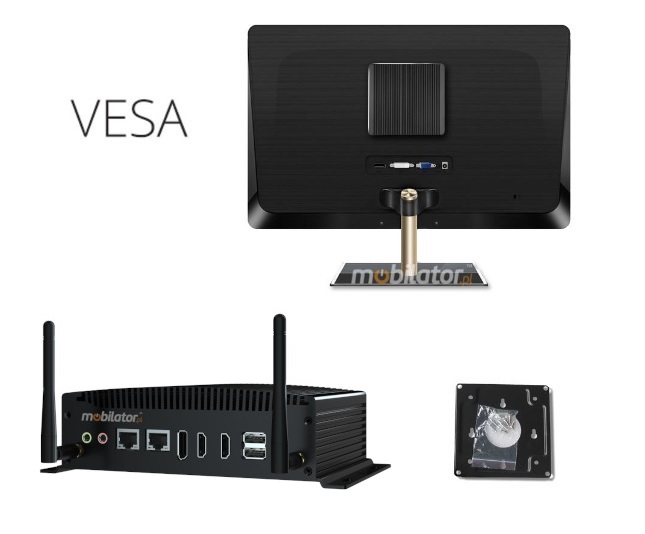 HyBOX H6 - i3 industrial miniPC with vesa handle