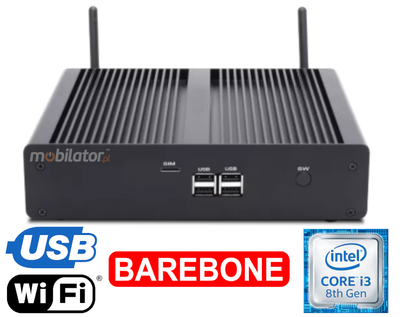 HyBOX TH55 Intel i3 small reliable resistant good and efficient industrial computer