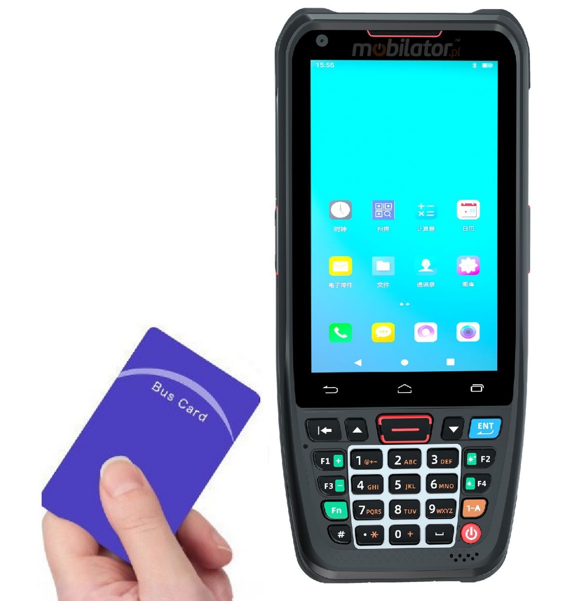 MobiPad A400N v.7 - Industrial data terminal with a quad-core processor, two PSAM inputs and a 1D scanner 
