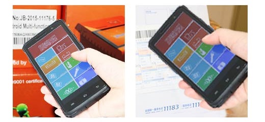 MobiPad TF20-H - The waterproof collector-inventory with a 2D code scanner works well in difficult conditions