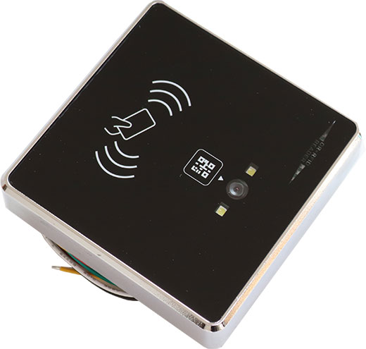 mobilator.pl  MobiScan H182W-LF - external barcode and QR (1D / 2D) reader  + RFID LF 125KHz reader - for industrial computers, PC panels, mini PC  (connection via USB / RS232 /
