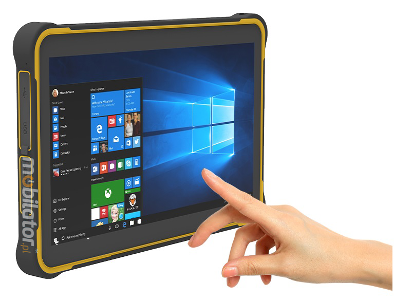 MobiPAD JST11 - modern tablet with IP65 standard, ergonomic shape, small size and weight, Wifi and Bluetooth, Windows 10