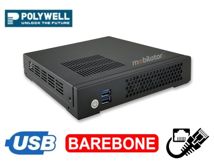 Polywell-H310AEL2 BAREBONE small reliable fast and efficient miniPC No CPU