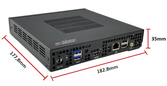 Polywell-J1900AE efficient, fast and reliable mini pc with small dimensions