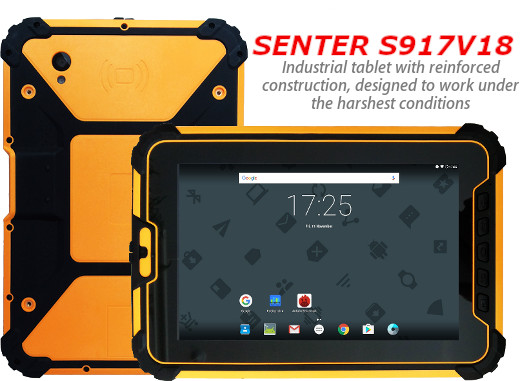 waterproof shockproof industrial rugged resistant tablet Senter S917V18