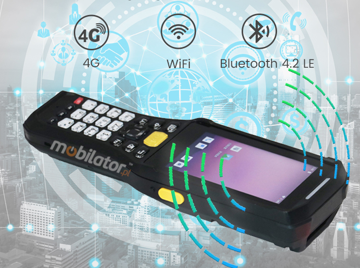 Waterproof collector with a 2D barcode scanner (Android 9.0 system) and NFC + 4G LTE + Bluetooth + WiFi