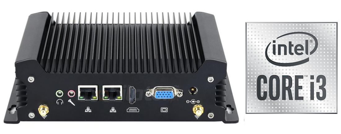 The yBOX-X58 MiniPC is a robust and powerful solution, equipped with a fast and reliable 10th Gen Intel Core i3 processor. This 10th Gen dual-core processor ensures smooth operation and high performance. With four USB 3.0 and four USB 2.0 ports, the yBOX-X58 MiniPC makes it easy to connect various peripherals for fast data transfer. In addition, with HDMI and VGA ports, it offers connectivity to various monitors and displays. Two Gigabit Ethernet ports provide a stable network connection, which is extremely important in business environments. With these advanced features, the yBOX-X58 MiniPC is ideal for a variety of applications, from office work to system monitoring and more.