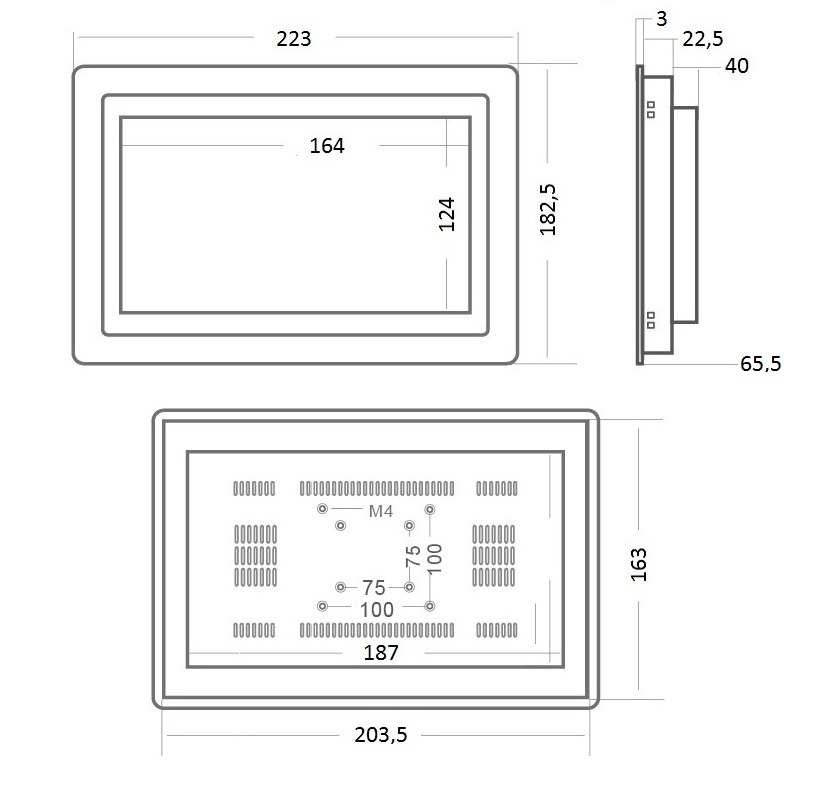 industrial panel operator panel PC industrial pc resistant waterproof dustproof schockproof durable IP65 wifi