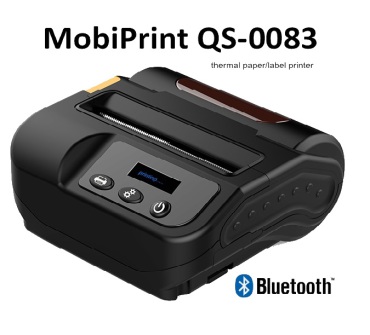 MobiPrint QS-0083 - Mobile thermal printer with the possibility of printing on paper + stickers (Windows / IOS / Android support)