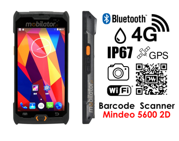 MobiPad PDA-50CCPLUS v.1 - Waterproof collector-inventory with a 2D barcode scanner (Android 9.0 System) and NFC + 4G LTE + Bluetooth + WiFi