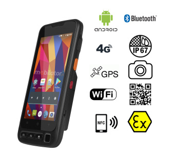 MobiPad V710 v.5 - Modern rugged (IP67) data terminal with ATEX, NFC certificate and 1D / 2D scanner