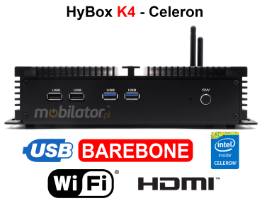 HyBOX K4 - Wielofunkcyjny i wytrzymay MiniPc przemsyowy dla Profesjonalistw
